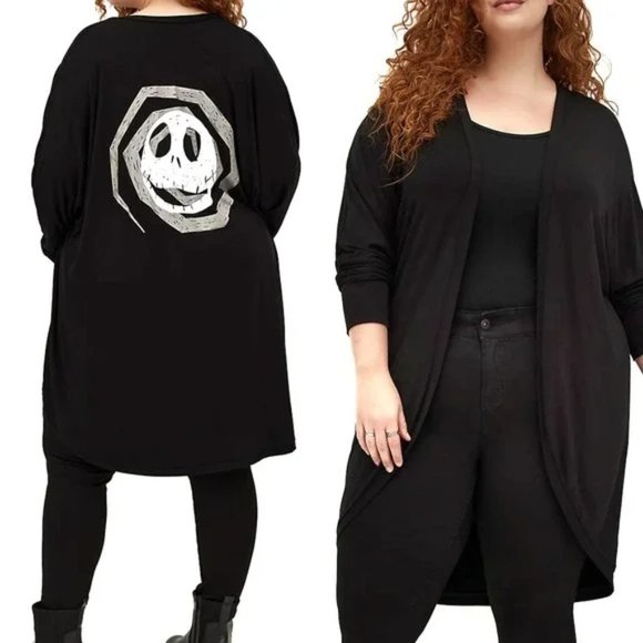 torrid Sweaters - NWT TORRID DISNEY NIGHTMARE BEFORE CHRISTMAS JACK SKELLINGTON CARDIGAN HALLOWEEN